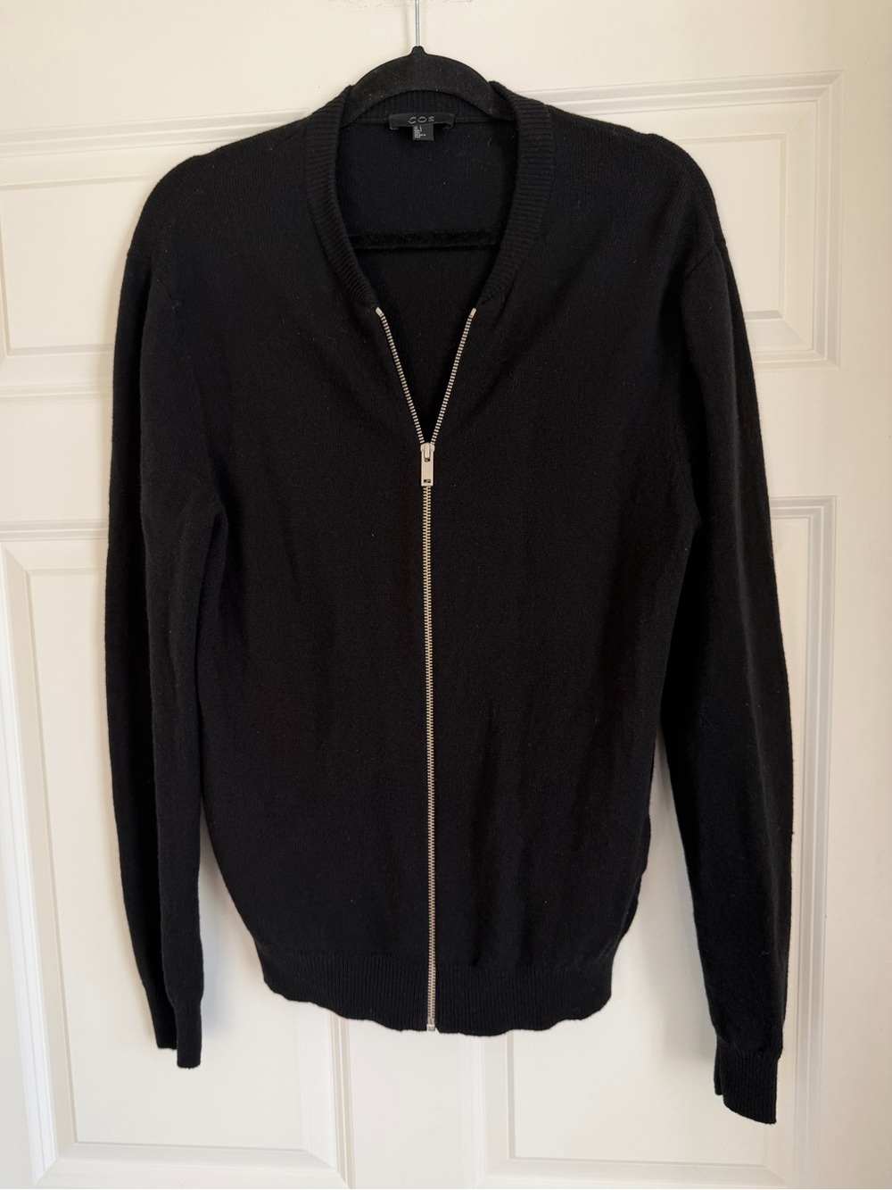COS Men’s Full Zip Wool Cardigan Large